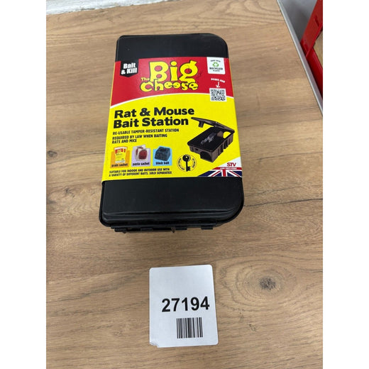 The Big Cheese Rat & Mouse Bait Station – Secure, Reusable & Weatherproof Design