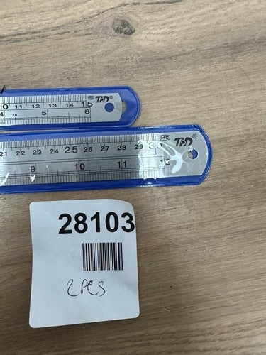 Measuring Scale Mark Ruler SAE & Metric Double Side Steel — New (other) (photo 3)