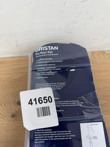 Bristan Evo Shower Riser Rail with Adjustable Fixing Brackets Chrome — New (other) (photo 4)