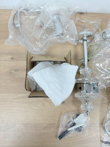 Premier Housewares E14 Small Edison Screw 40 W Alexis 5-Arm Chandelier - Chrome/ — New (other) (photo 6)