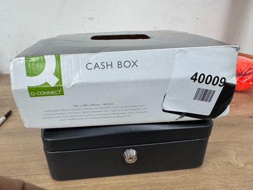 Q-Connect Cash Box Money Bank Deposit Steel Petty Cash Safe Tin Lockable — New (other) (photo 4)