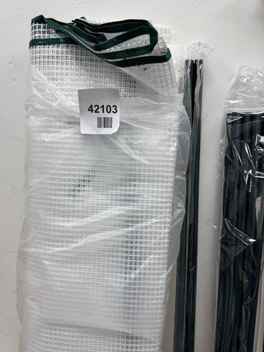 VOUNOT Walk In Greenhouse with Shelves, Roll up Zip Panel Door Garden Plastic Po — New (other) (photo 5)