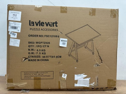 LAVIEVERT Jigsaw Puzzle Table with Legs & Cover, Adjustable — New (other) (photo 9)