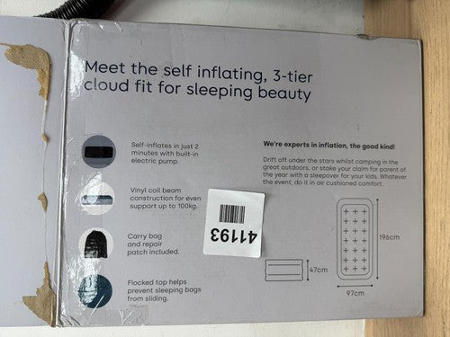 Airzzz self inflating 3 tier cloud fit for sleeping beauty — New (other) (photo 3)