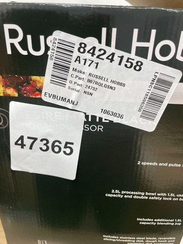 Russell Hobbs 24732 Desire Food Processor Bowl — New (other) (photo 7)