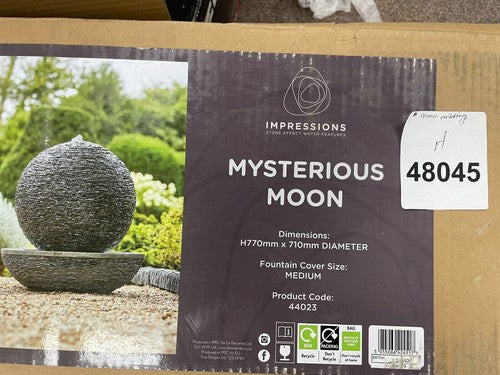 Easy Fountain Impressions Mysterious Moon Garden Water Feature Stone Effect — New (other) (photo 8)