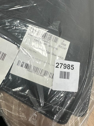 black rolled edge silver stitch mats ford escort 1975-1980 — New (other) (photo 4)