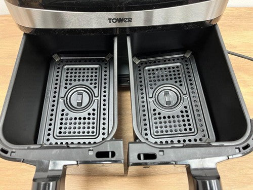 Tower Vortx 9L Dual Basket Air Fryer - Black (T17088) — Used (photo 3)