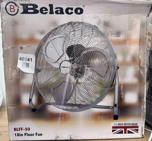 Belaco Metal floor fan 18" High velocity chrome — New (other) (photo 3)