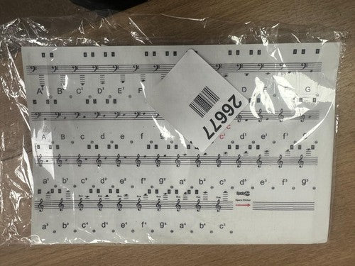 Piano Sticker, Removable Transparent Removable Piano Keyboard Stickers for 61/88 — New (other) (photo 2)