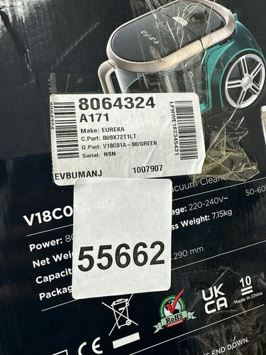 EUREKA V18CO1A-80 VACUUM — Used (photo 5)
