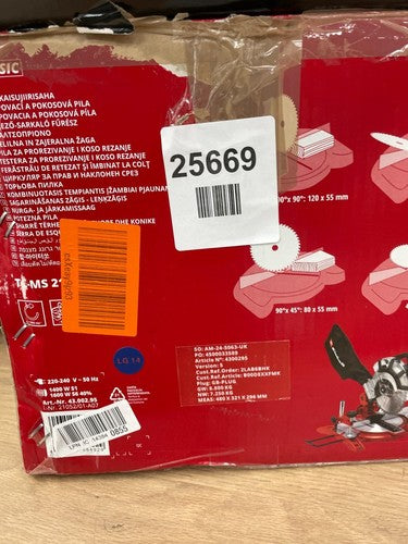 Einhell TC-MS 2112 1400W 210mm Mitre Saw - Read Description