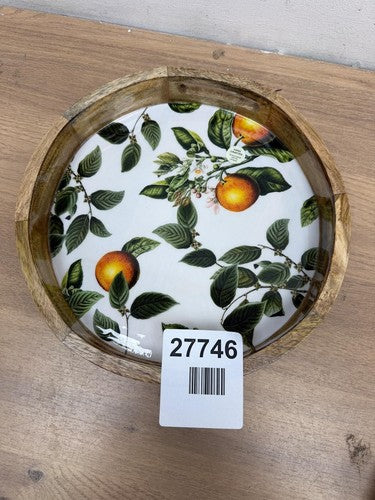 round serving tray with handles — New (other) (photo 2)