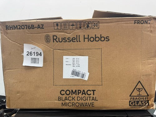 Russell Hobbs RHM2076B 800W 20L Digital Microwave - Black — New (other) (photo 5)