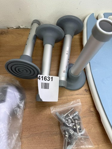 HOMCOM Aluminium Shower Stool Non-Slip Bath Elderly Disabled Chair, Blue — New (other) (photo 3)