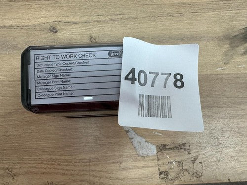 B&M self inking stamp — New (other) (photo 3)