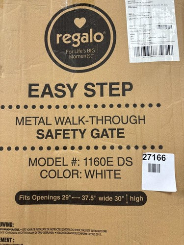 Regalo Baby stair gate/ door Gate 29–37.5" Wide White