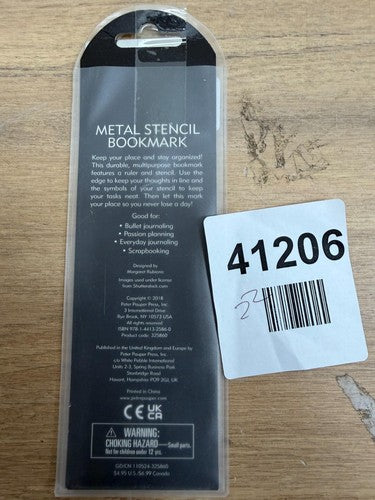 Metal Stencil Bookmark for Bullet Journals — New (other) (photo 3)