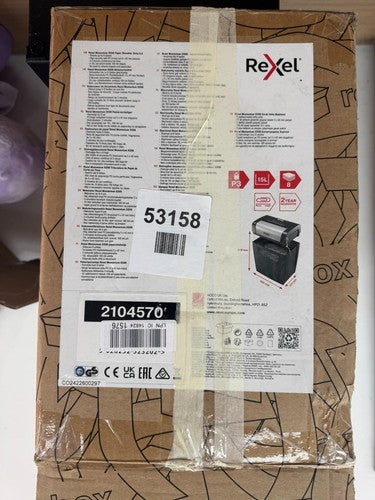Rexel Momentum X308 Cross Cut Paper Shredder P3 — Used (photo 5)