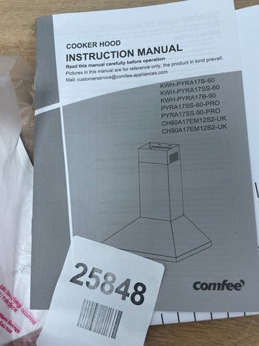 COMFEE Cooker Hood ‎CH60A17EM12S2-UK 655×245×520mm — New (other) (photo 6)