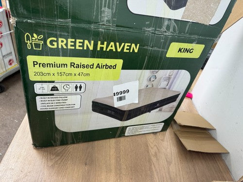 Green Haven King Premium Raised Air Mattress — New (other) (photo 3)