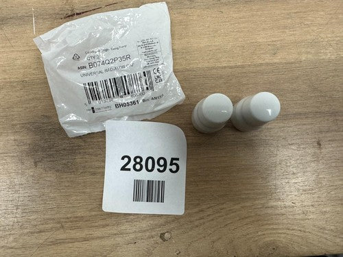Universal White Radiator Valve Caps (Pack 2)