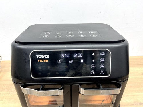 TOWER Vortx Vizion 11L Large Air Fryer Oven - Black (T17102) — Used (photo 2)