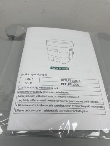 Homcom Portable Chemical Toilet - Grey