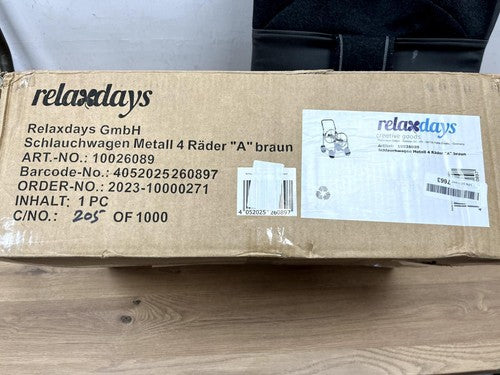 Relaxdays Cart XL, Mobile Pipe Reel Metal 10026089 — New (other) (photo 3)
