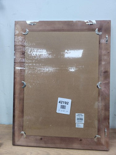 Stonebriar 60 x 45 Rectangle Natural Wood Frame Wall Mirror