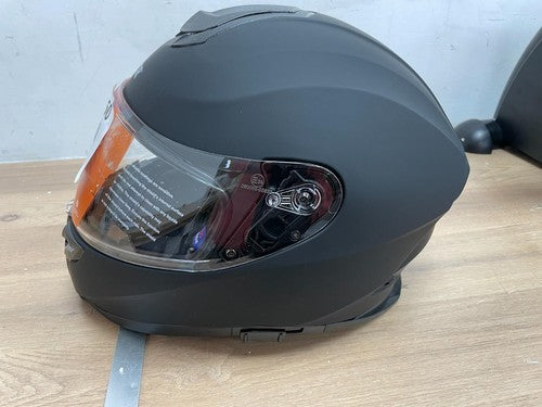 Vevor Full Face Motorcycle Helmet | Matte Black ECE 22.06