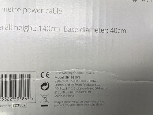 Swan SH16310N Column Patio Heater - Read Description — New (other) (photo 5)