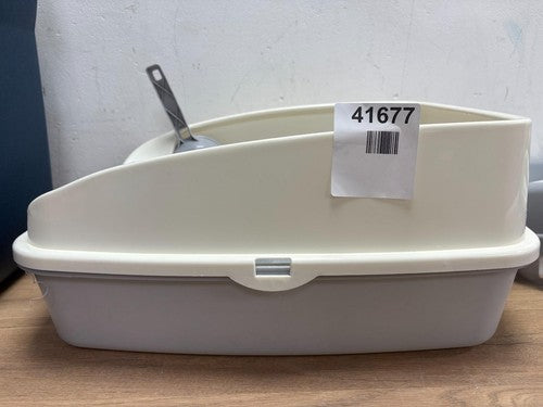Cat Litter Tray Box, Litter Box, Plastic Cat Open Top Litter Tray with Scoop — New (other) (photo 3)