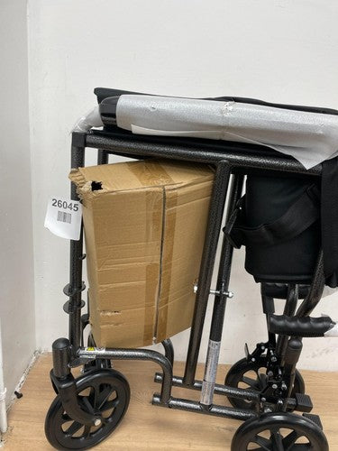 Drive DeVilbiss Steel Travel Chair WCS1T19SV 19 Inch Seat Width — New (other) (photo 3)