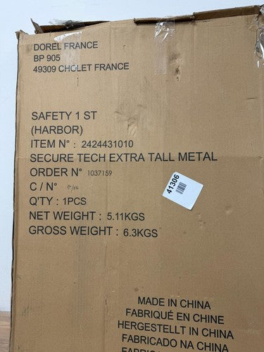 Safety SecurTech Simply Close Metal Gate - White