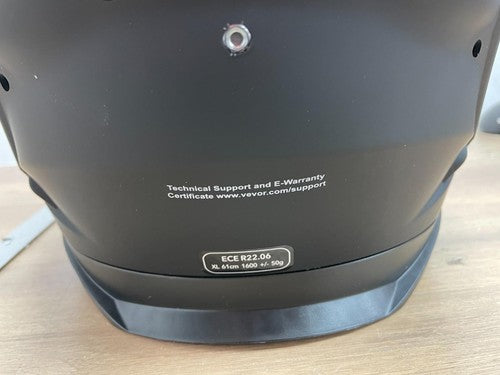 Vevor Full Face Motorcycle Helmet | Matte Black ECE 22.06