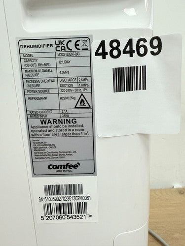 Comfee 12L Dehumidifier Airdryer Pro - MDDQ-12DEN7 — New (other) (photo 6)