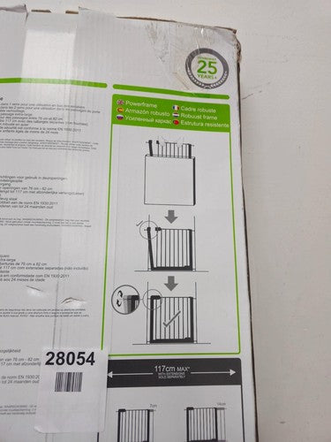 MUNCHKIN Maxi-Secure Safety Gate Pressure Fit Black 76-117cm Stairs
