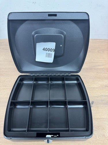Q-Connect Cash Box Money Bank Deposit Steel Petty Cash Safe Tin Lockable — New (other) (photo 3)