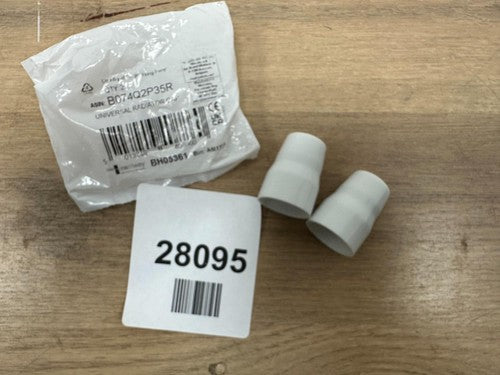 Universal White Radiator Valve Caps (Pack 2)