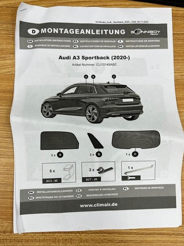 ClimAir Car Comfort Sonniboy compatible Audi A3 (8Y) Sportback 2020 - Read Descp — New (other) (photo 2)