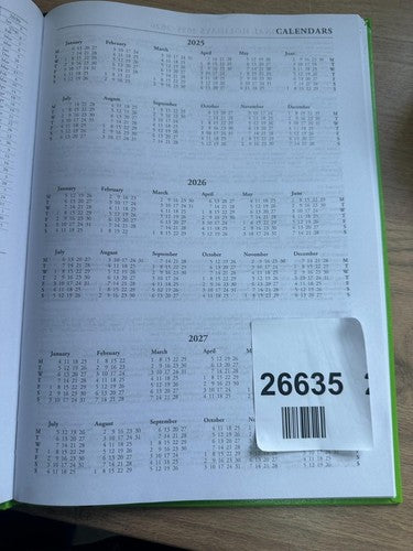 A5 One Day A Page Appointment Diary Academic Yellow 2025 - 2026 — New (other) (photo 2)