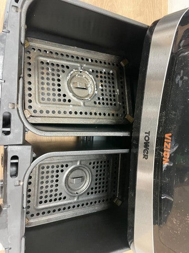 Tower T17100 Vortx Vizion 9L Dual Basket Air Fryer — Used (photo 2)