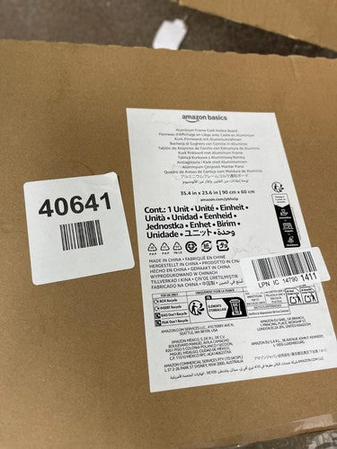 Amazon basics aluminium frame cork notice board — New (other) (photo 2)
