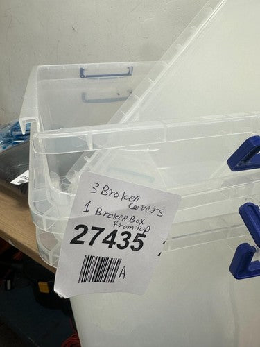 Really Useful Box Nestable Plastic Storage 83 Litre Clear