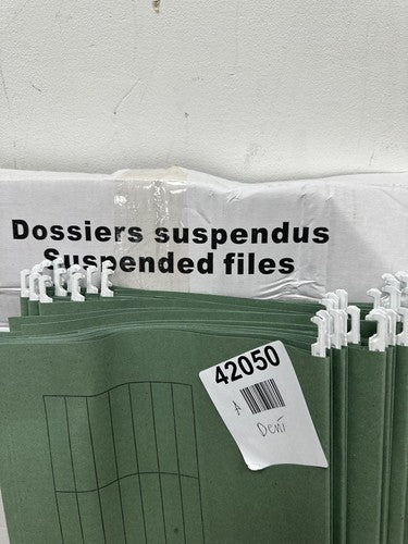Summit Foolscap Tabbed Filing Cabinet Suspension Files, A4+, Green — New (other) (photo 4)