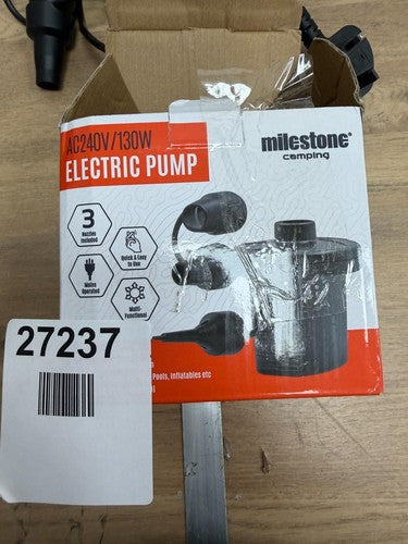 Milestone Camping AC240V/130W Electric Air Pump (83150)