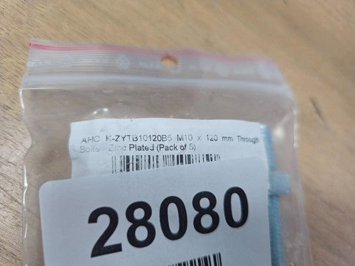 Bolts zinc plated M10* 120mm — New (other) (photo 4)