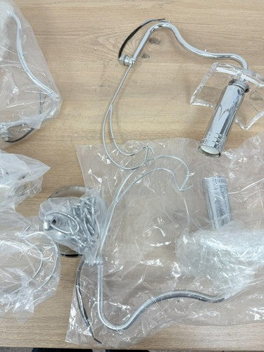 Premier Housewares E14 Small Edison Screw 40 W Alexis 5-Arm Chandelier - Chrome/ — New (other) (photo 5)