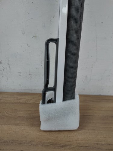 34" Tall x 55” Wide Retractable Baby Pet Mesh Gate 1-Hand Operation Gray